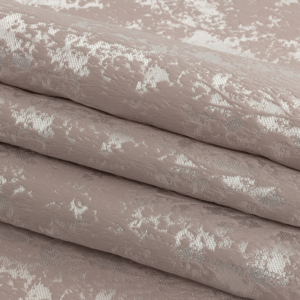 Polyester Jacquard - Orchid Abstract Trees - British Imported Folded