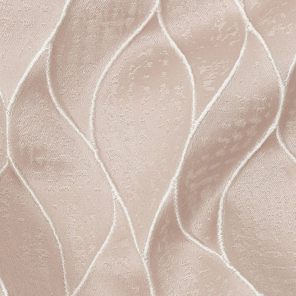 Polyester Jacquard - Orchid Leafy Lines - British Imported Detail