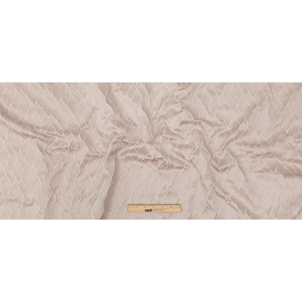 Polyester Jacquard - Orchid Leafy Lines - British Imported Full