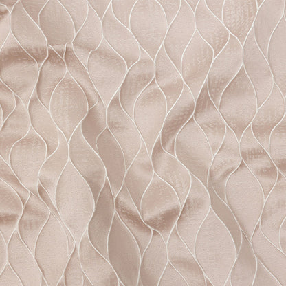 Polyester Jacquard - Orchid Leafy Lines - British Imported