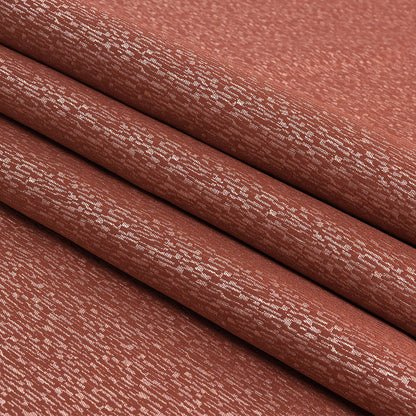 Polyester Jacquard - Coral Raindrop Streaks - British Imported Folded