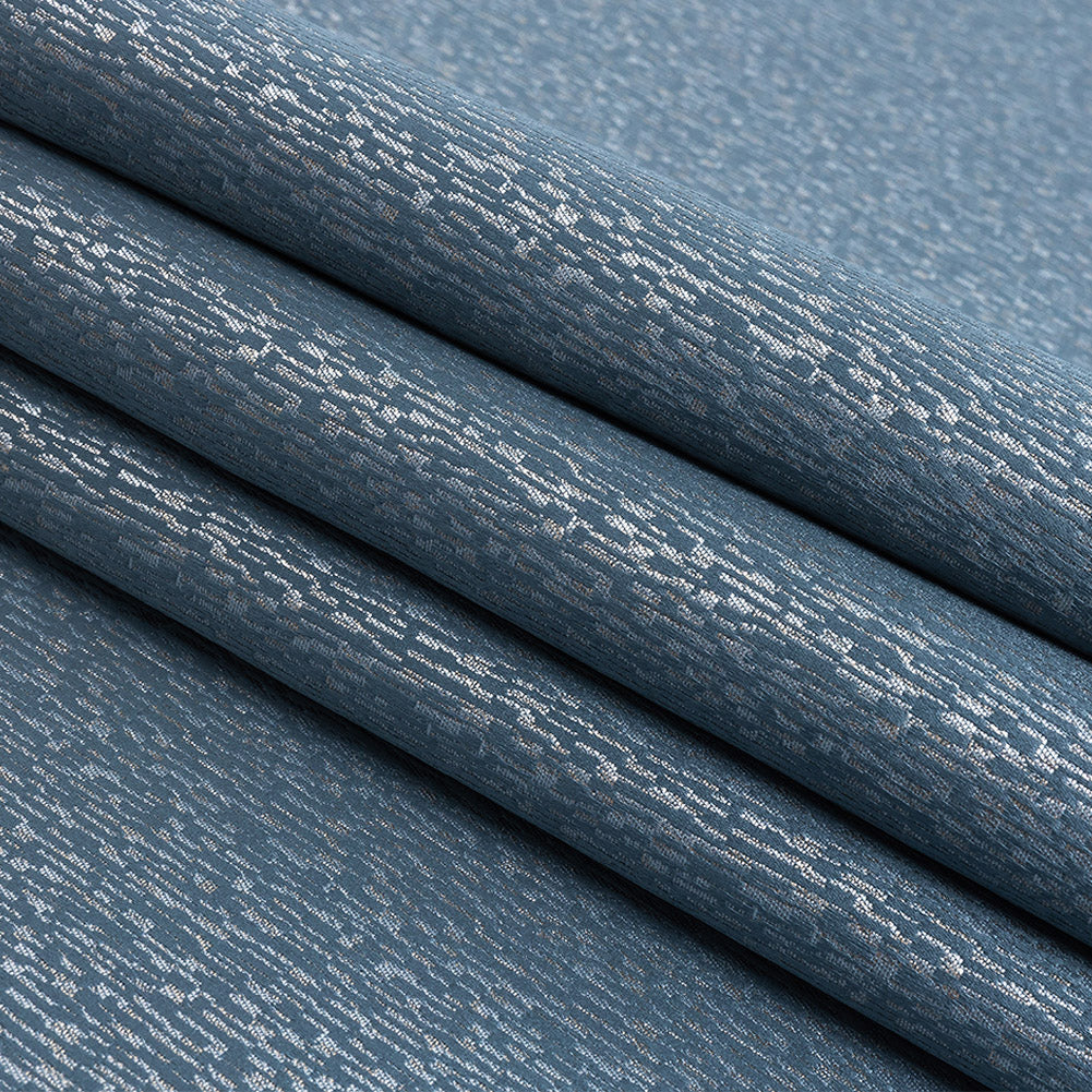 Polyester Jacquard - Danube Raindrop Streaks - British Imported Folded