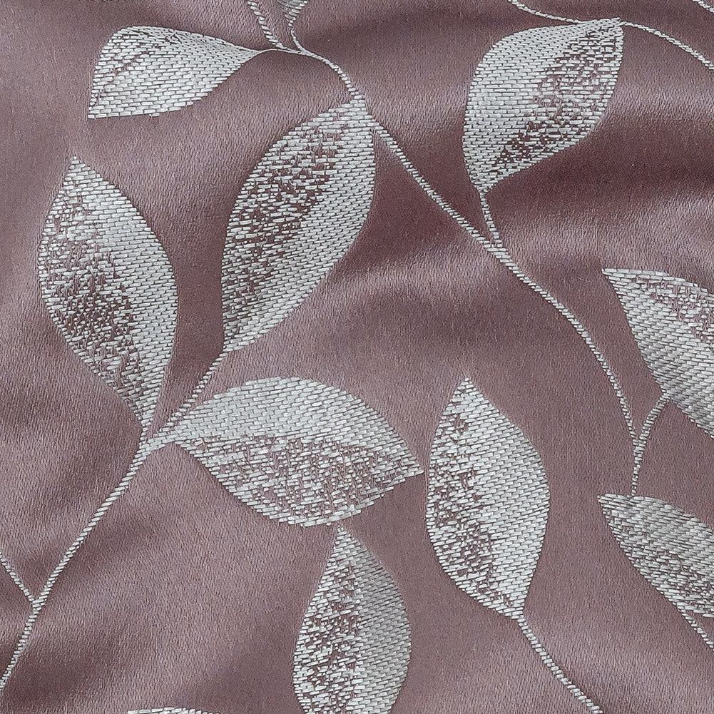 Satin-Faced Jacquard - Heather Foliage - British Imported Detail