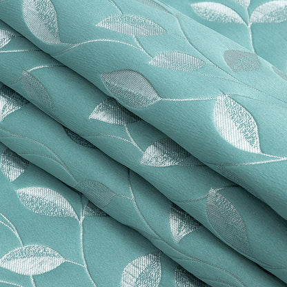 Satin-Faced Jacquard - Spa Foliage - British Imported Folded