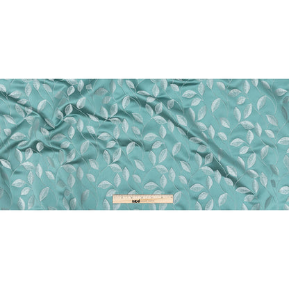 Satin-Faced Jacquard - Spa Foliage - British Imported Full