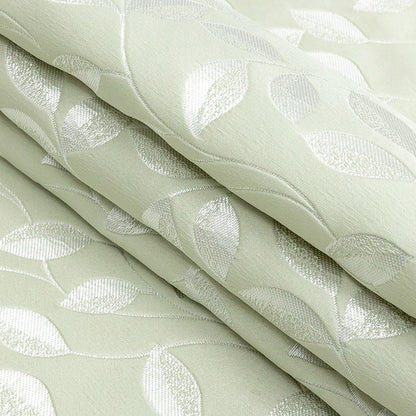 Satin-Faced Jacquard - Willow Foliage - British Imported Folded