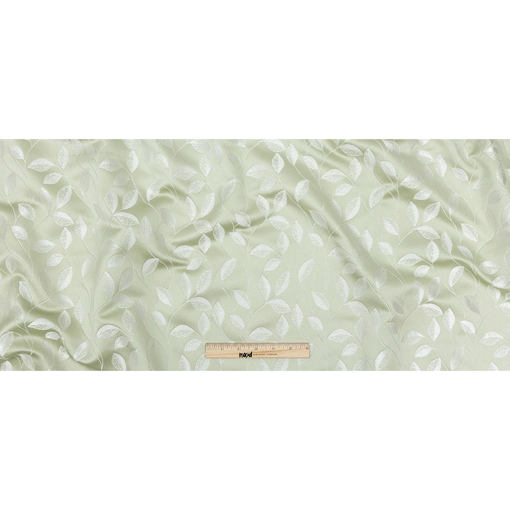 Satin-Faced Jacquard - Willow Foliage - British Imported Full