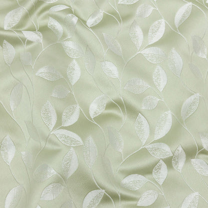 Satin-Faced Jacquard - Willow Foliage - British Imported