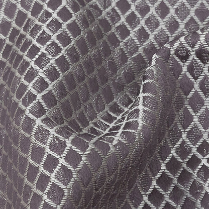 Polyester Jacquard - Amethyst Diamonds - British Imported Detail