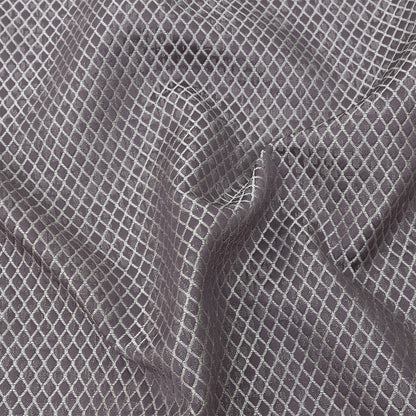 Polyester Jacquard - Amethyst Diamonds - British Imported