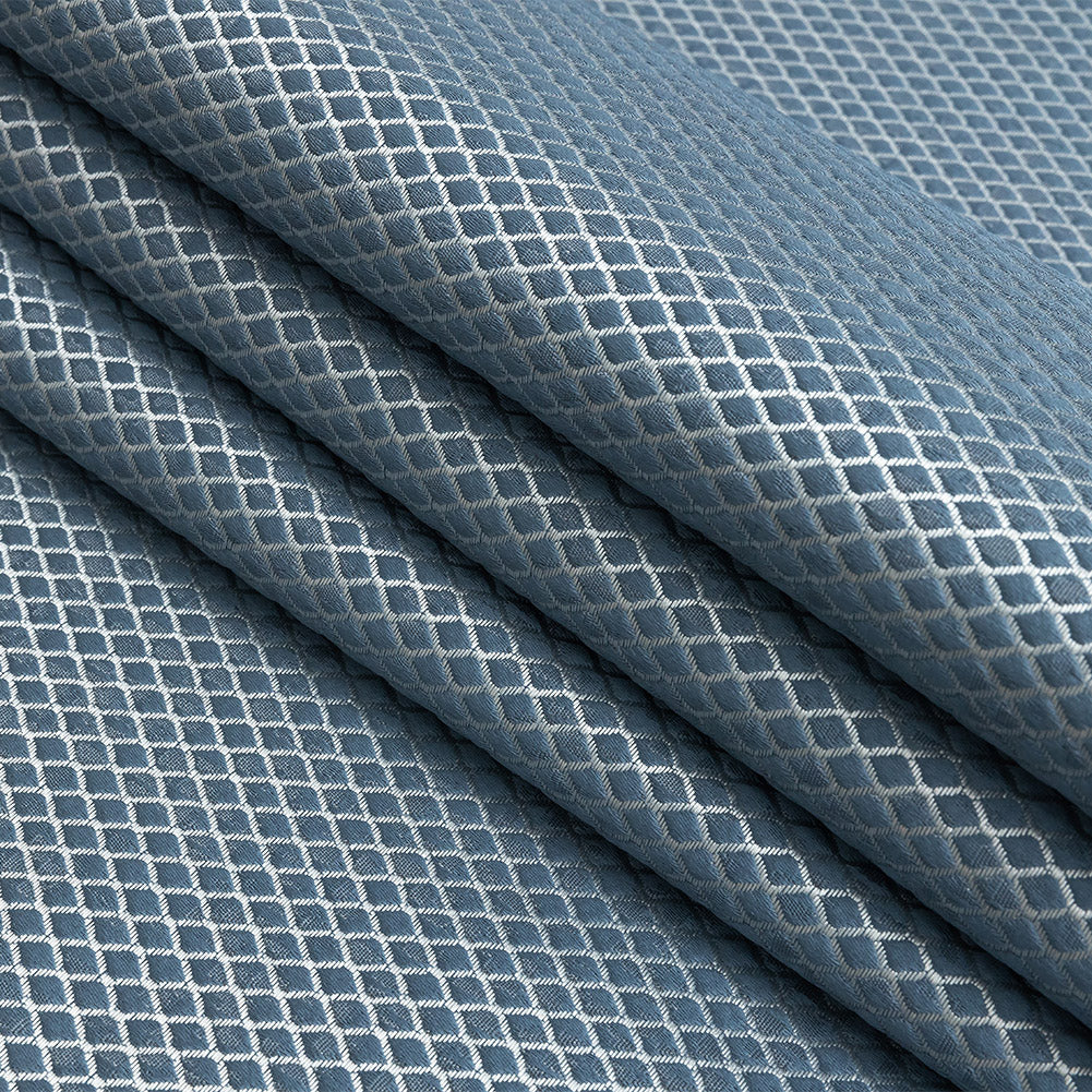 Polyester Jacquard - Danube Diamonds - British Imported Folded
