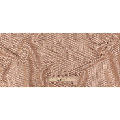 Polyester Jacquard - Rose Gold Diamonds - British Imported Full