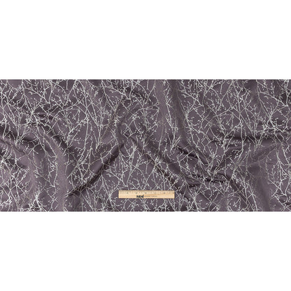 Polyester Jacquard - Amethyst Wintry Branches - British Imported Full