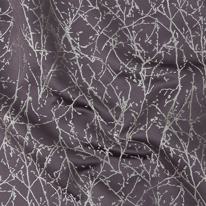 Polyester Jacquard - Amethyst Wintry Branches - British Imported