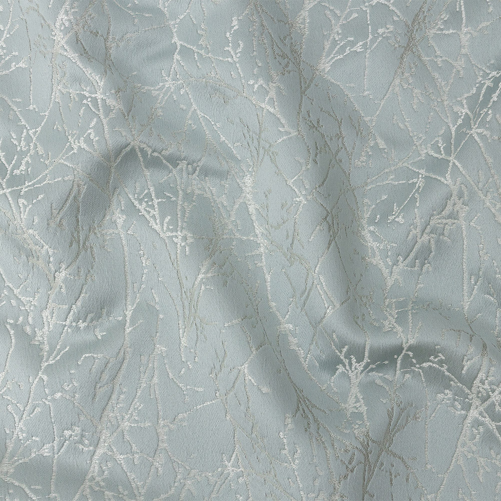 Polyester Jacquard - Glacier Wintry Branches - British Imported