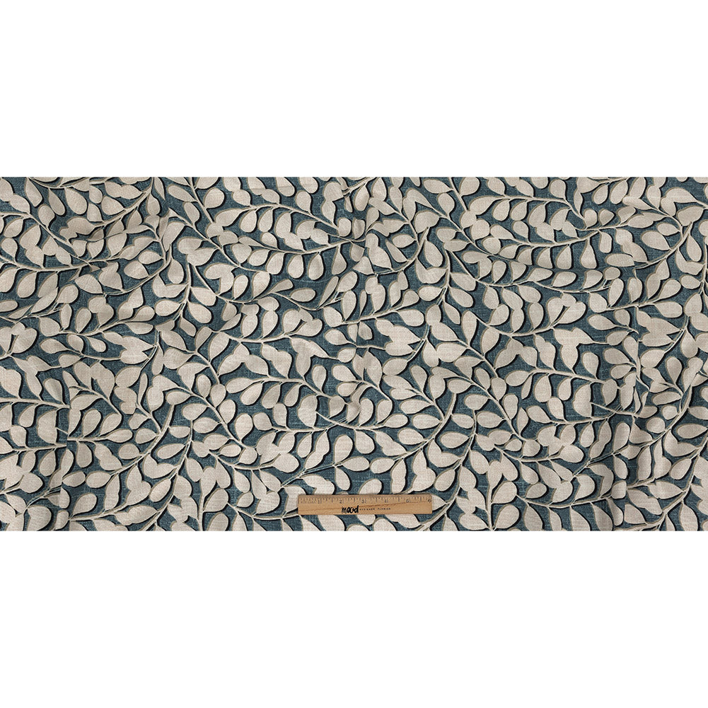 Cotton Canvas Print - Ink Leaf Shapes - British Imported Full