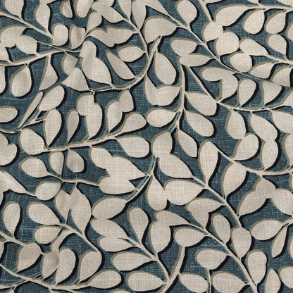 Cotton Canvas Print - Ink Leaf Shapes - British Imported