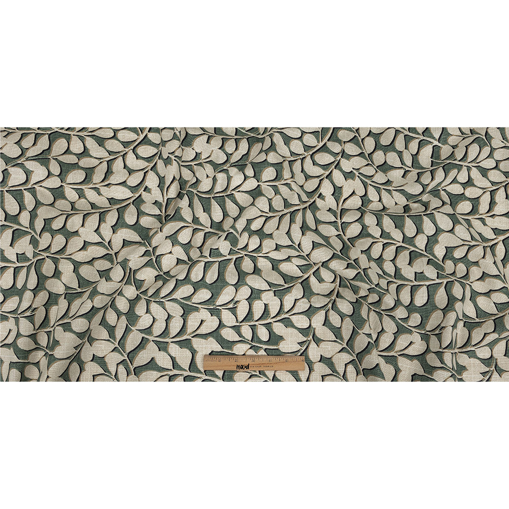 Cotton Canvas Print - Olive Leaf Shapes - British Imported Full