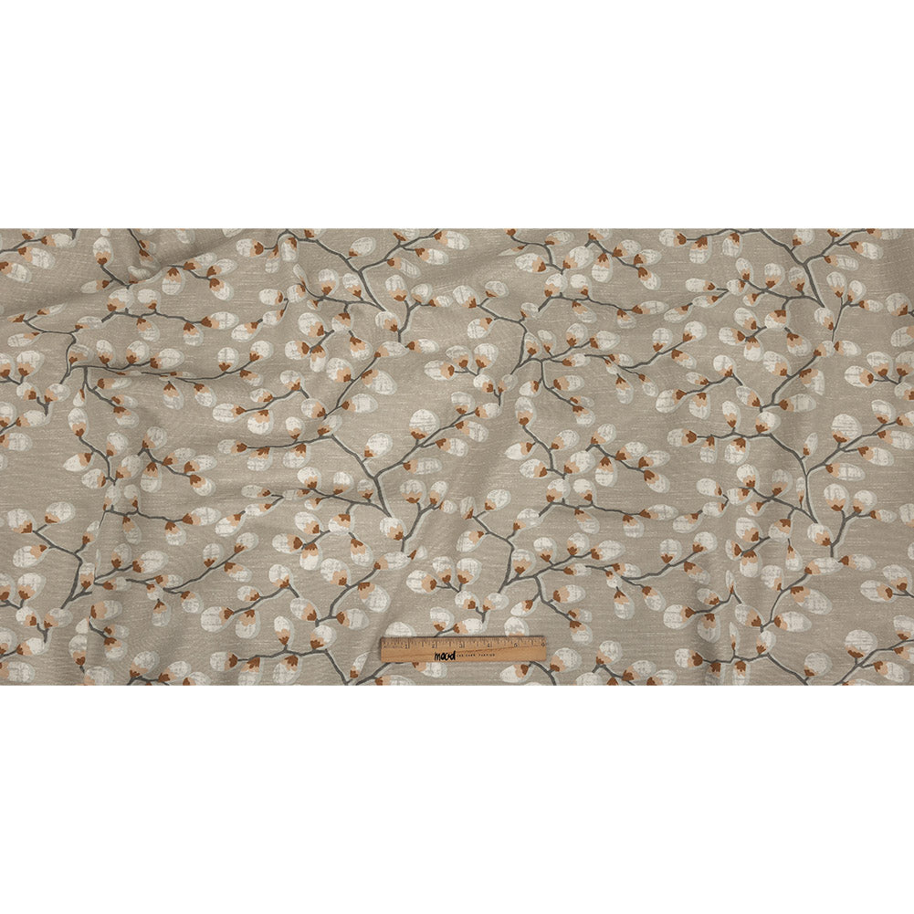 Cotton Canvas Print - Rust Prairie Willows - British Imported Full