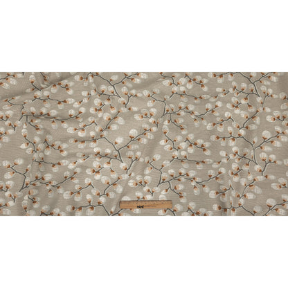 Cotton Canvas Print - Rust Prairie Willows - British Imported Full