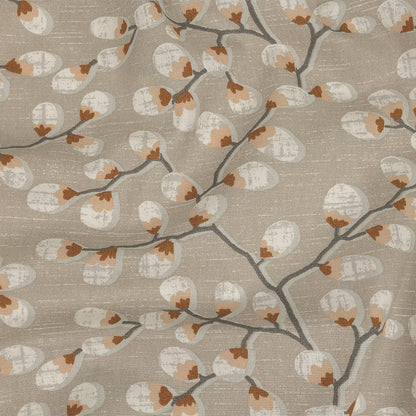 Cotton Canvas Print - Rust Prairie Willows - British Imported