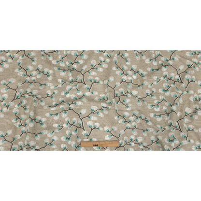 Cotton Canvas Print - Seafoam Prairie Willows - British Imported Full