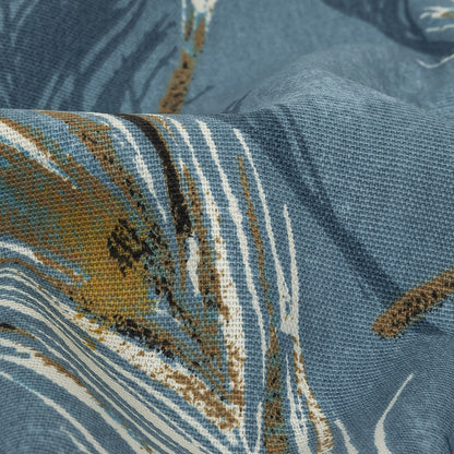 Cotton Canvas Print - Danube Feathers - British Imported Detail