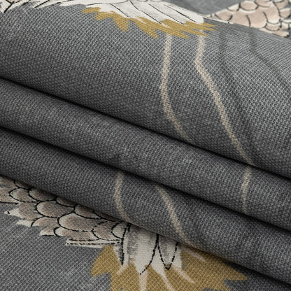 Cotton Canvas Print - Slate Cranes - British Imported Folded