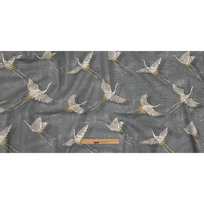 Cotton Canvas Print - Slate Cranes - British Imported Full