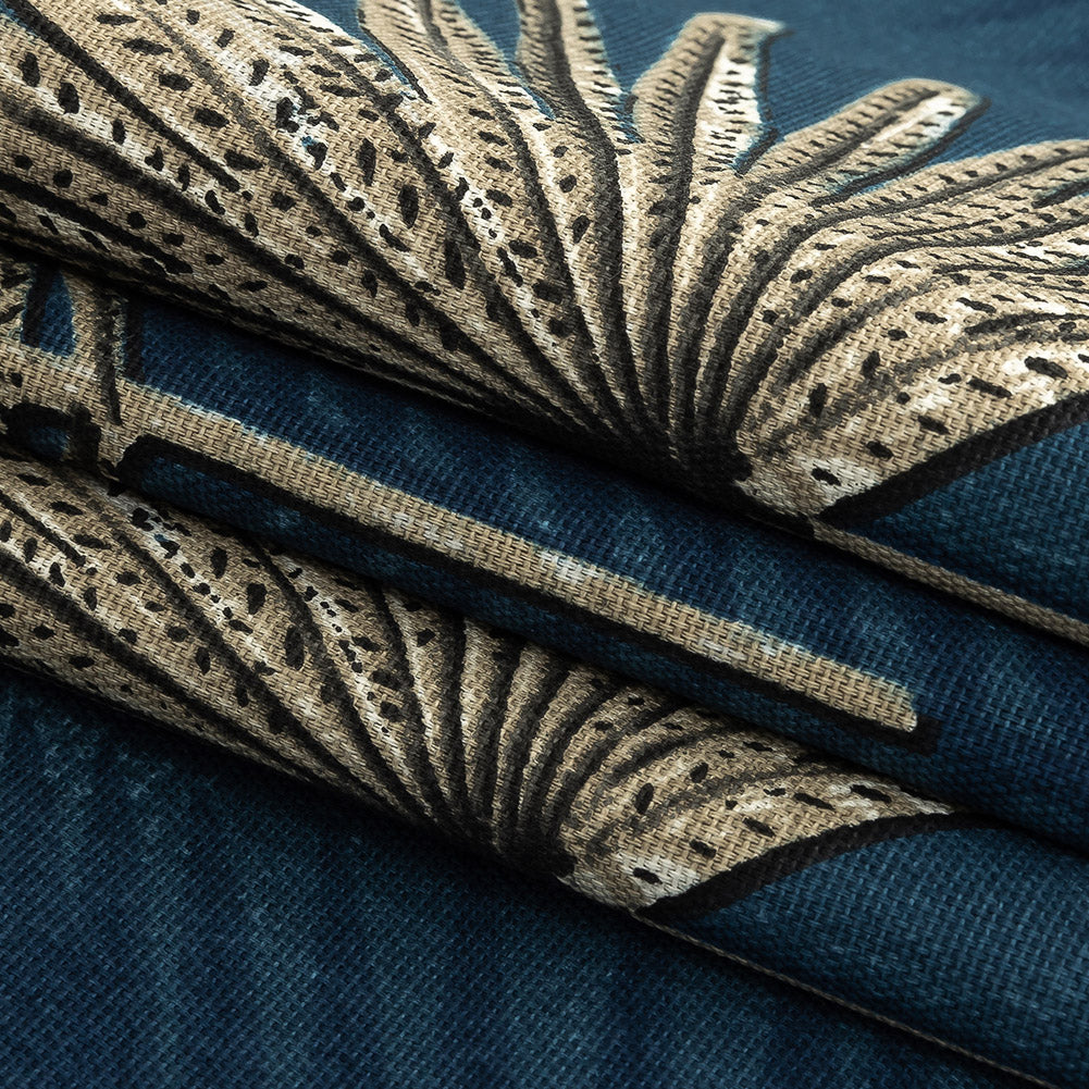 Cotton Canvas Print - Ink Ferns - British Imported Folded