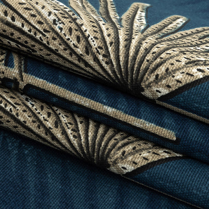 Cotton Canvas Print - Ink Ferns - British Imported Folded