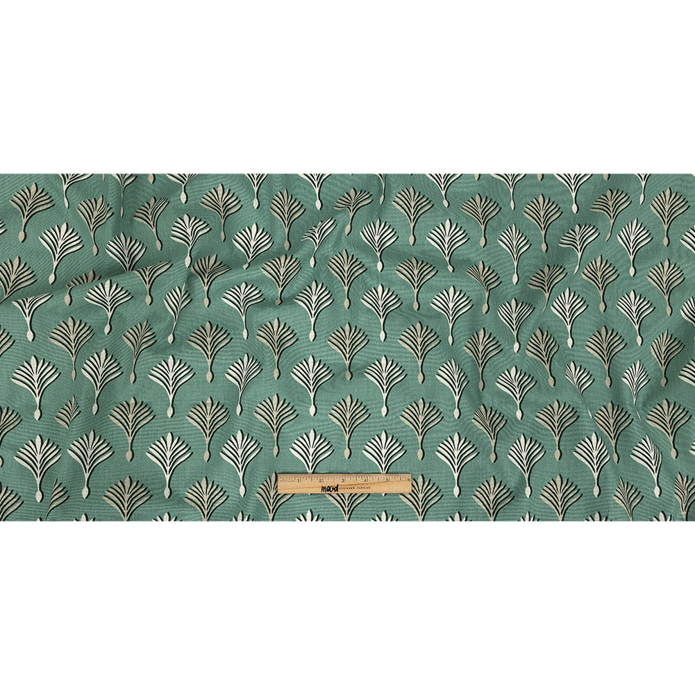 Cotton Canvas Print - Spa Geometric Ferns - British Imported Full