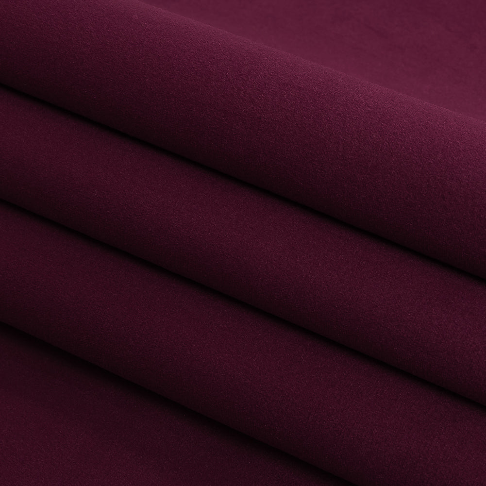 Polyester Drapery Velvet - Berry - British Imported Folded