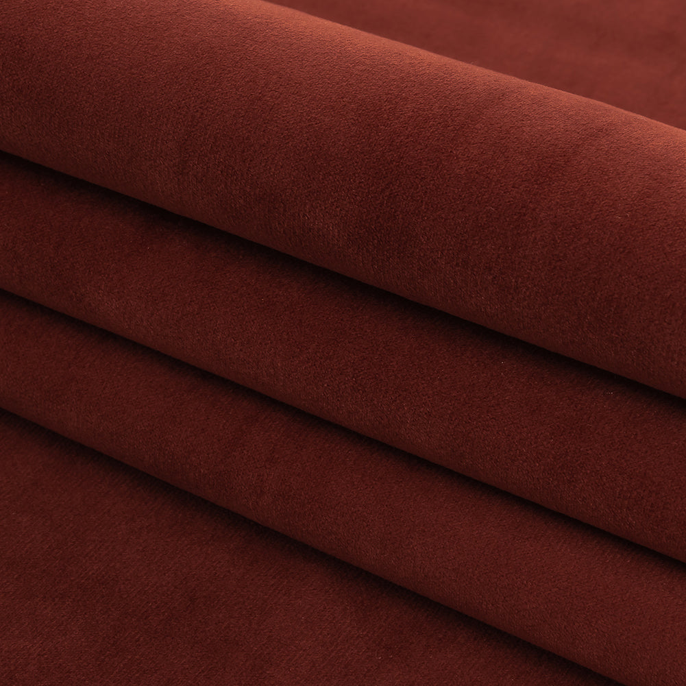 Polyester Drapery Velvet - Claret - British Imported Folded