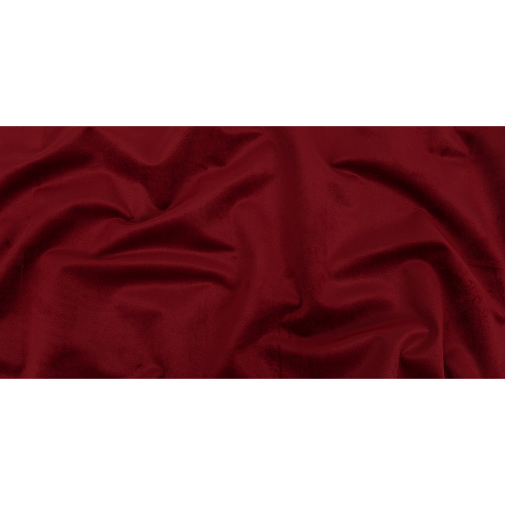 Polyester Drapery Velvet - Crimson - British Imported Full