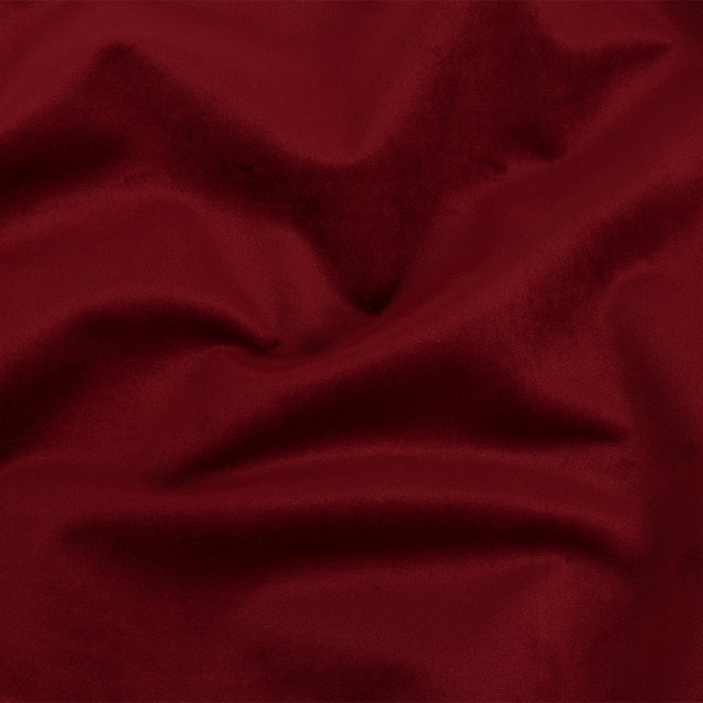 Polyester Drapery Velvet - Crimson - British Imported
