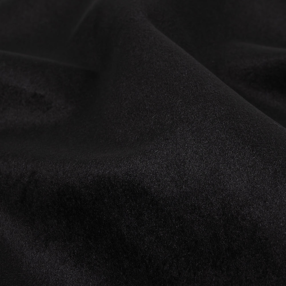 Polyester Drapery Velvet - Ebony - British Imported Detail