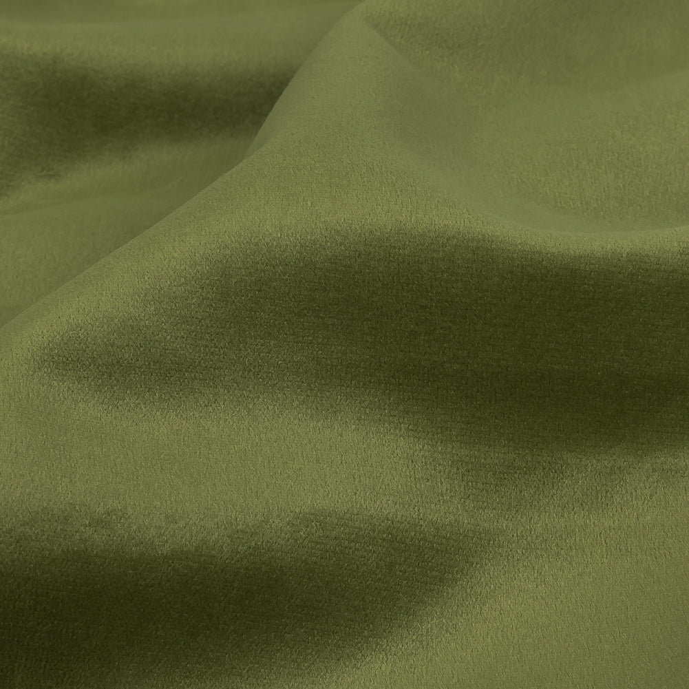 Polyester Drapery Velvet - Grass - British Imported Detail