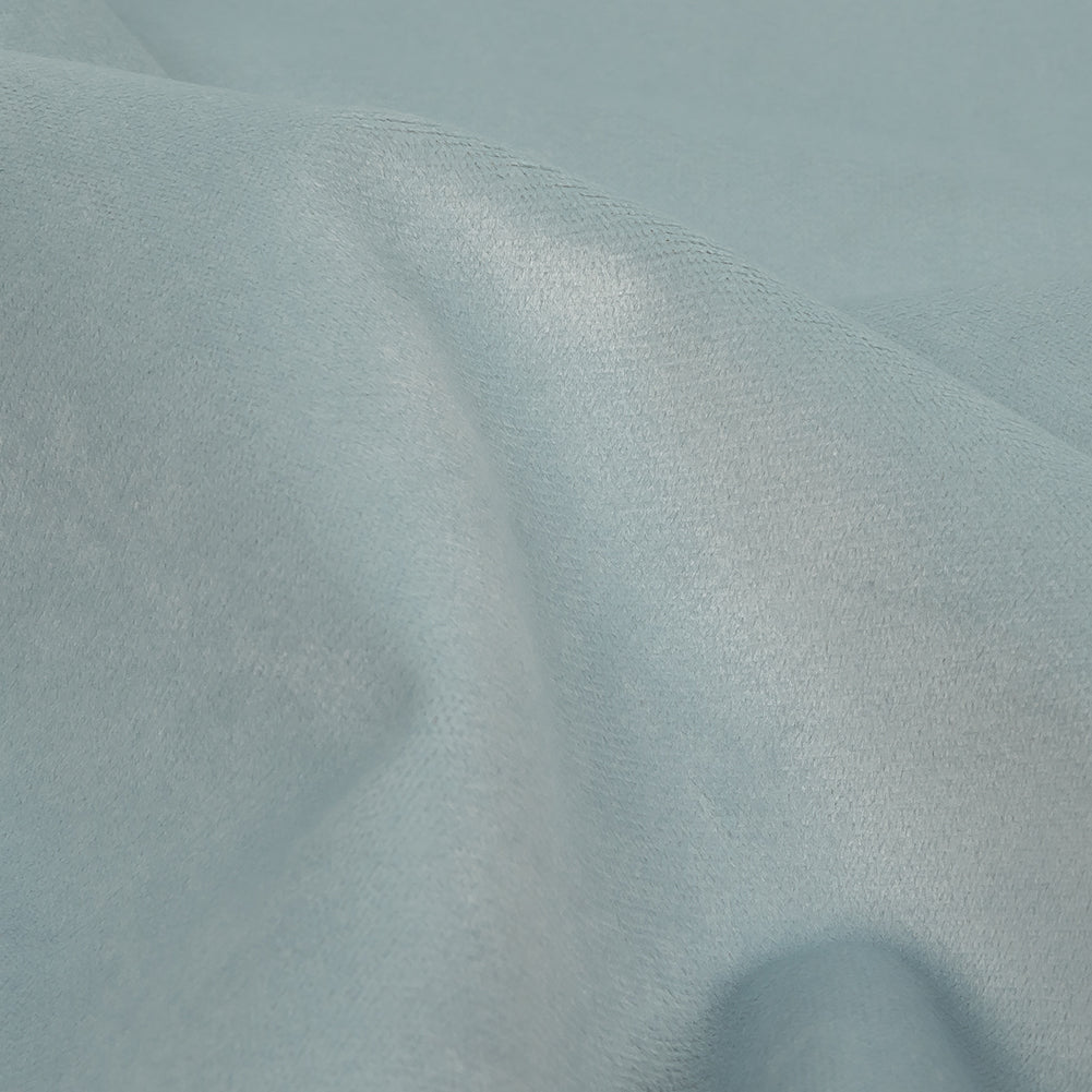 Polyester Drapery Velvet - Ice - British Imported Detail