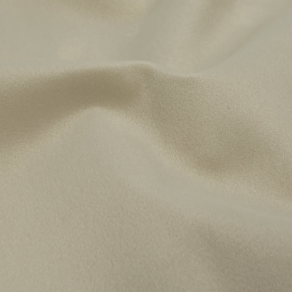 Polyester Drapery Velvet - Ivory - British Imported Detail