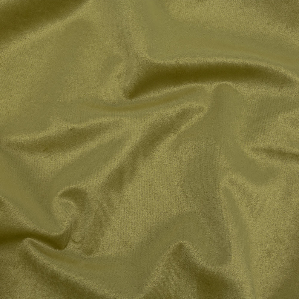 Polyester Drapery Velvet - Lime - British Imported