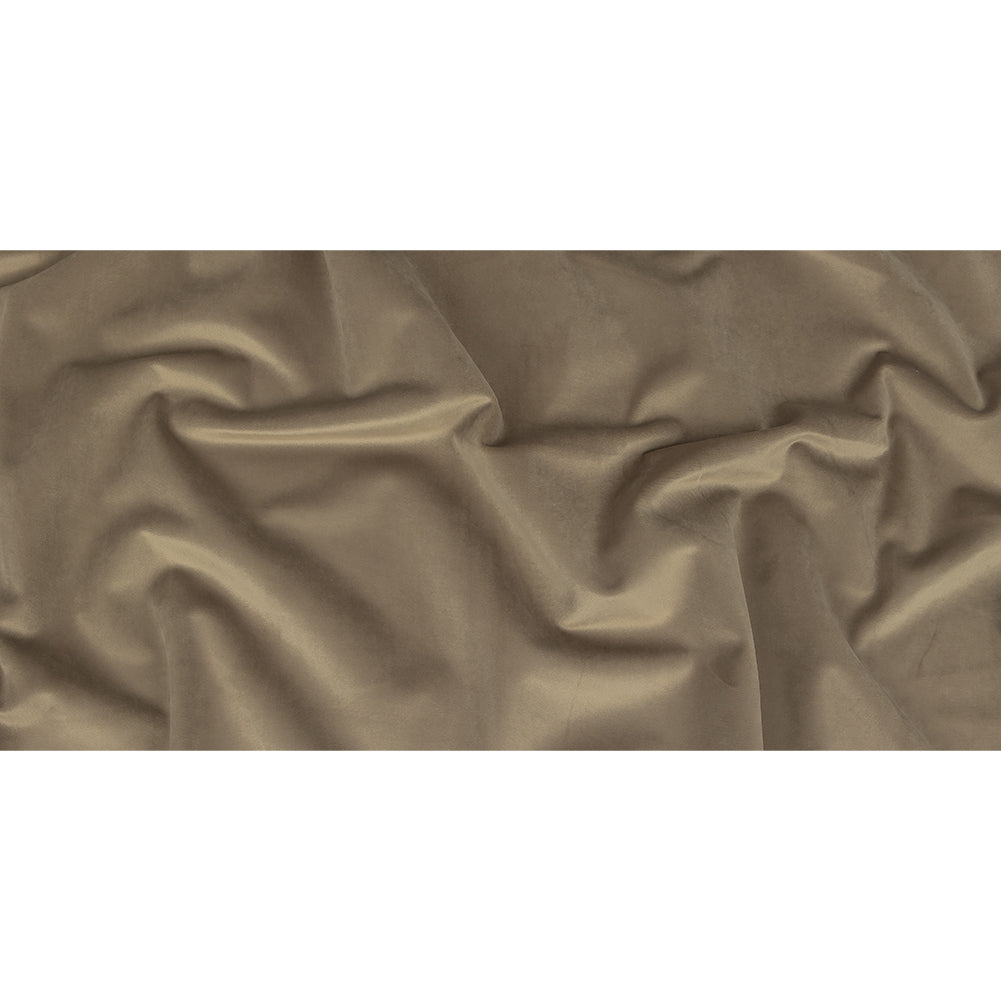 Polyester Drapery Velvet - Mushroom - British Imported Full