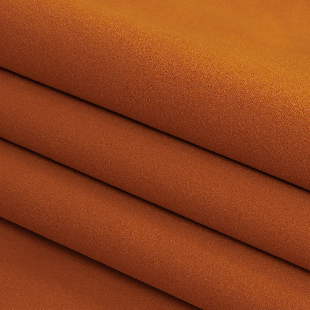 Polyester Drapery Velvet - Nectarine - British Imported Folded