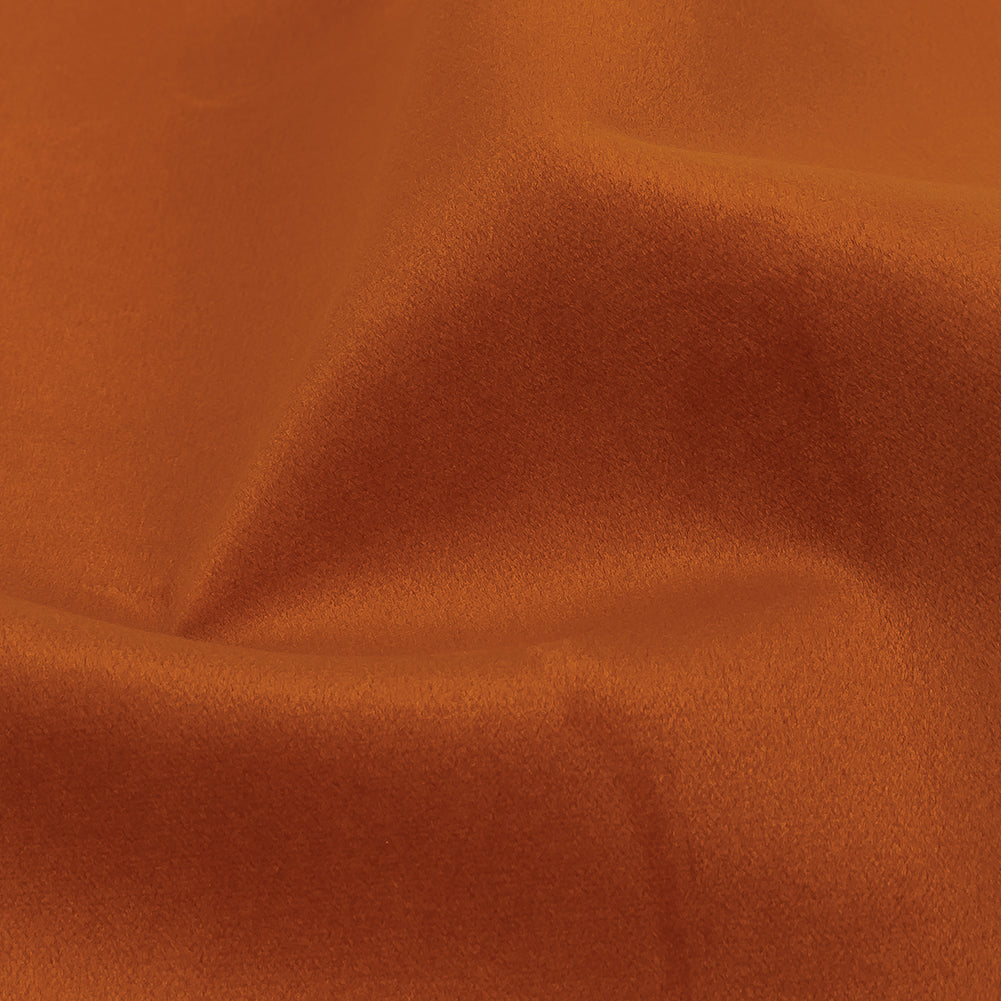 Polyester Drapery Velvet - Nectarine - British Imported Detail