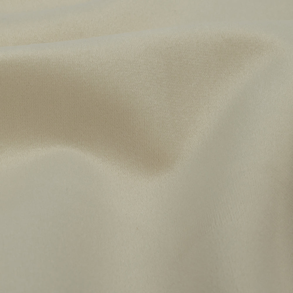 Polyester Drapery Velvet - Oyster - British Imported Detail