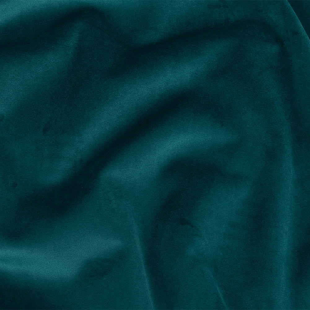 Polyester Drapery Velvet - Peacock - British Imported