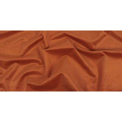 Polyester Drapery Velvet - Rust - British Imported Full