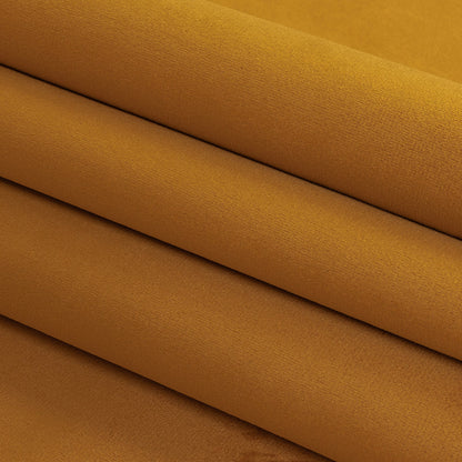 Polyester Drapery Velvet - Saffron - British Imported Folded
