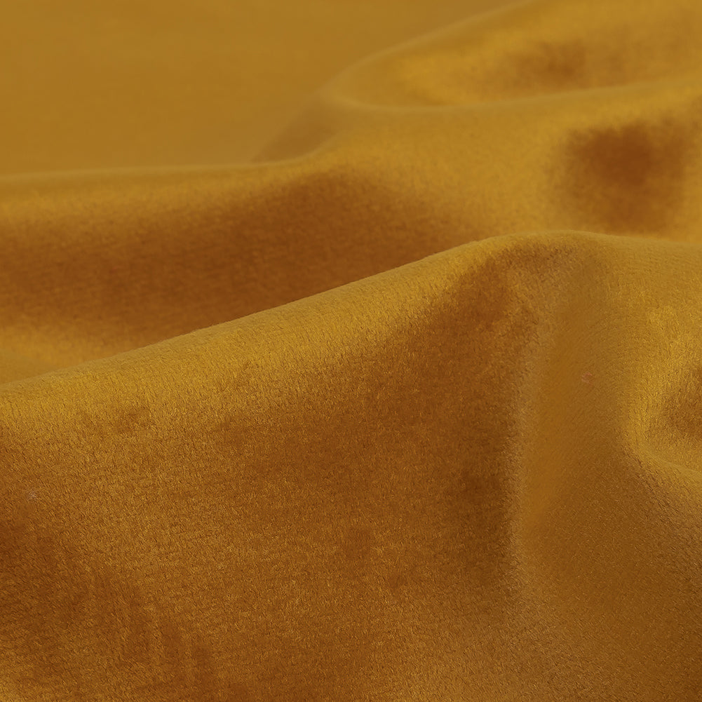 Polyester Drapery Velvet - Saffron - British Imported Detail