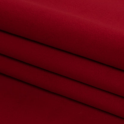 Polyester Drapery Velvet - Scarlet - British Imported Folded